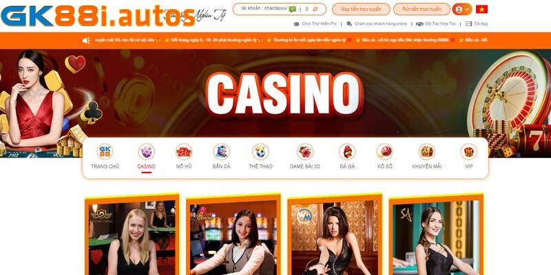 Casino trực tuyến được xây dựng nhằm mang đến trải nghiệm chân thực nhất